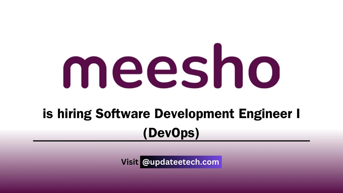 Meesho Recruitment - Software Development Engineer I (DevOps) (1)