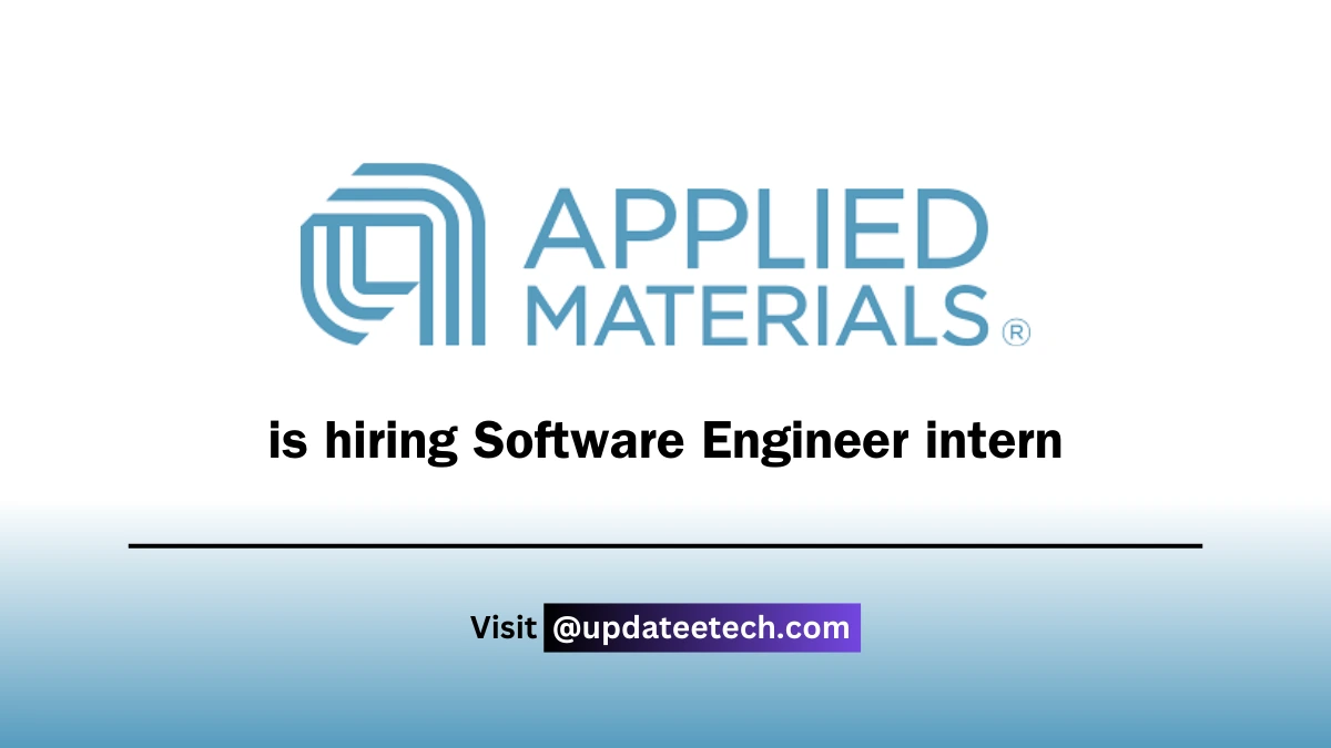 Applied Materials Recruitment 2025