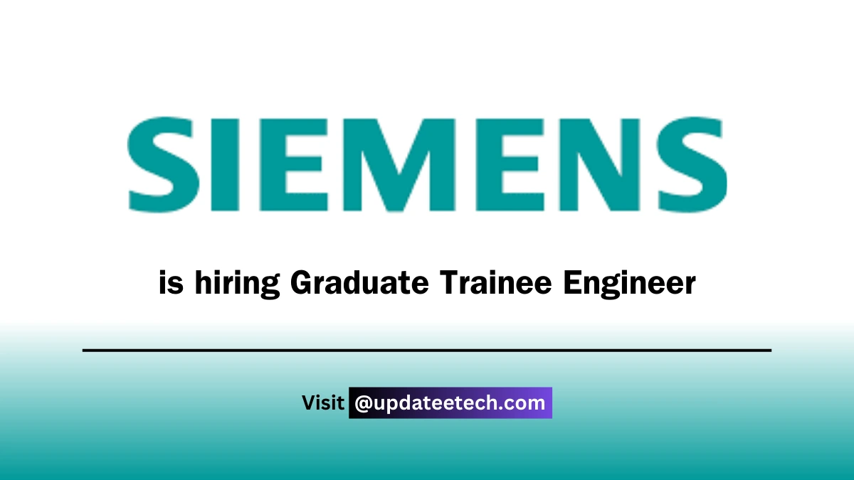 Siemens Recruitment 2025